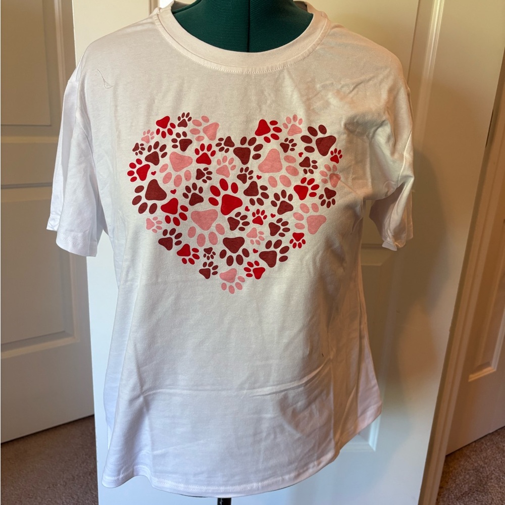 Heart Paw Print T-Shirt